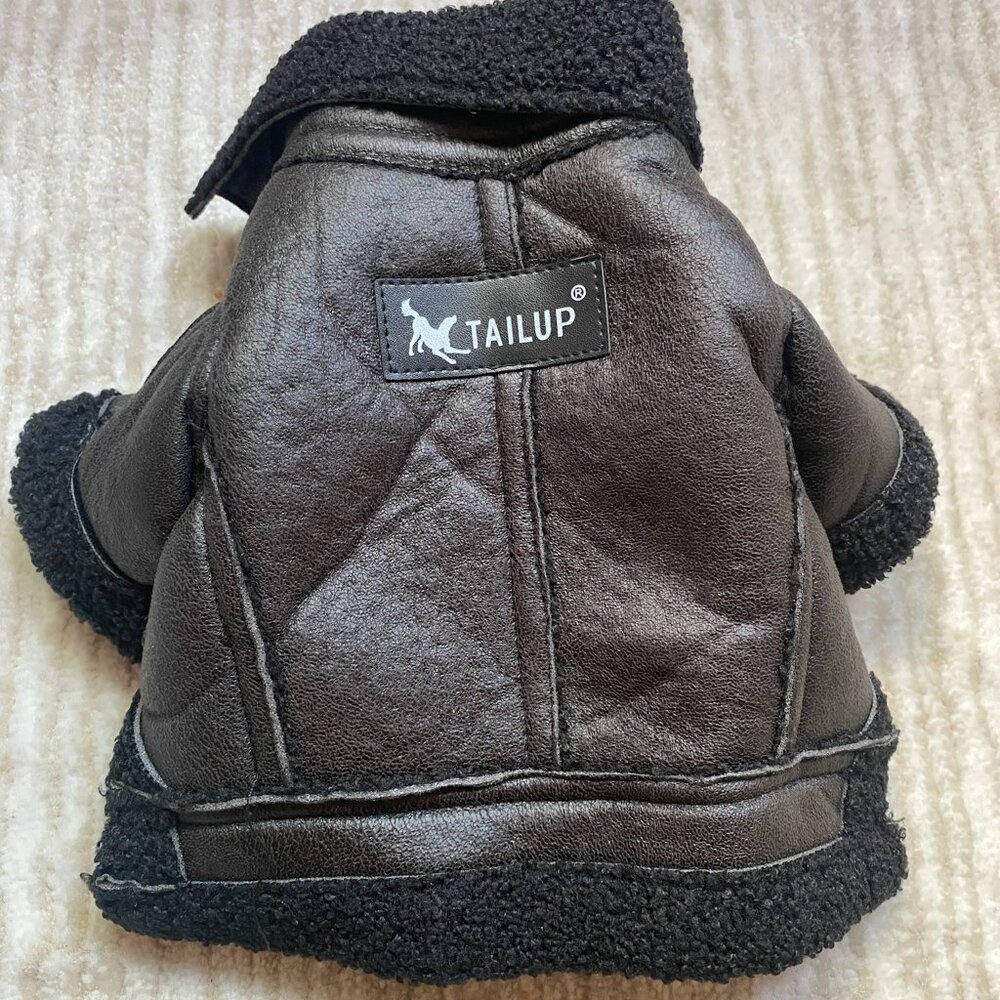 Tailup Vegan Leather Dog jacket - XS